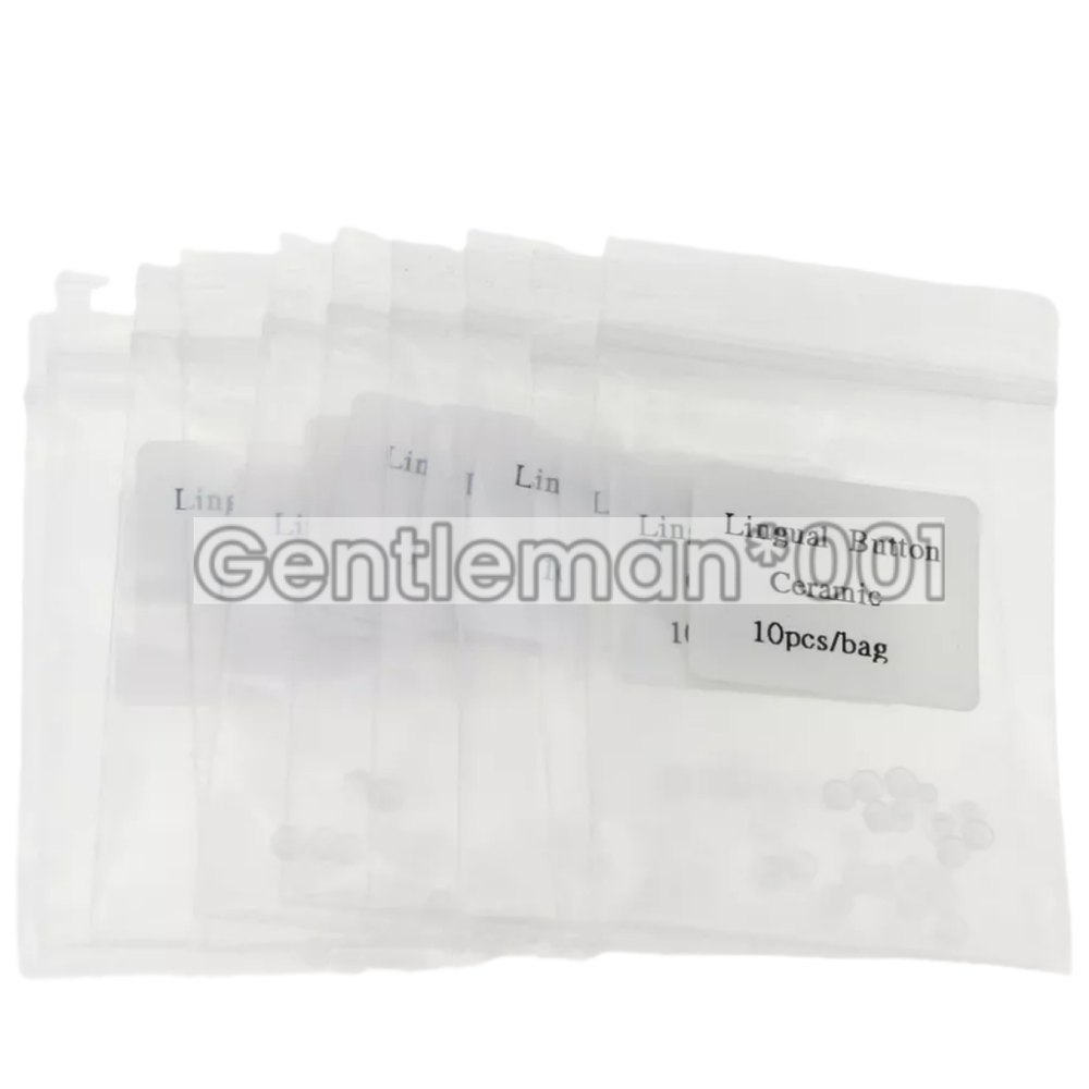 Dental Lingual Button Ceramic Clear Invisable Retainer Aligner Bondable Round