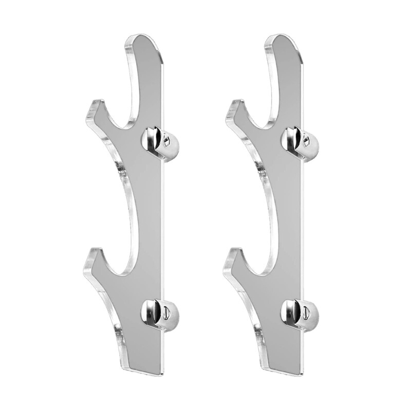 Clear Bracket Collection Rack Wall Mounted Display Rack for Sword Collection