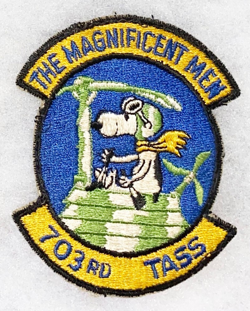 1960's USAF 703rd TASS Snoopy Squadron Patch