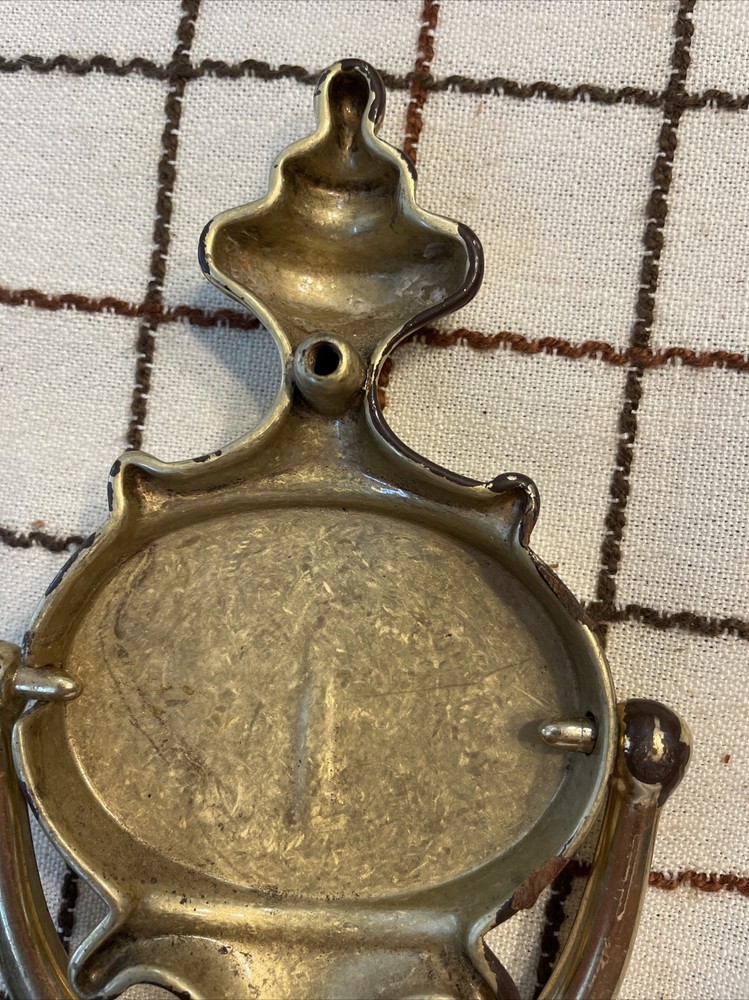Vintage preowned Polished Solid Brass Door Knocker 9”x 4”Inch