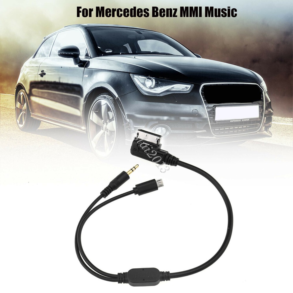 Car Music Interface MMI MDI AMI AUX Audio Cable Adapter For MERCEDES iPhone