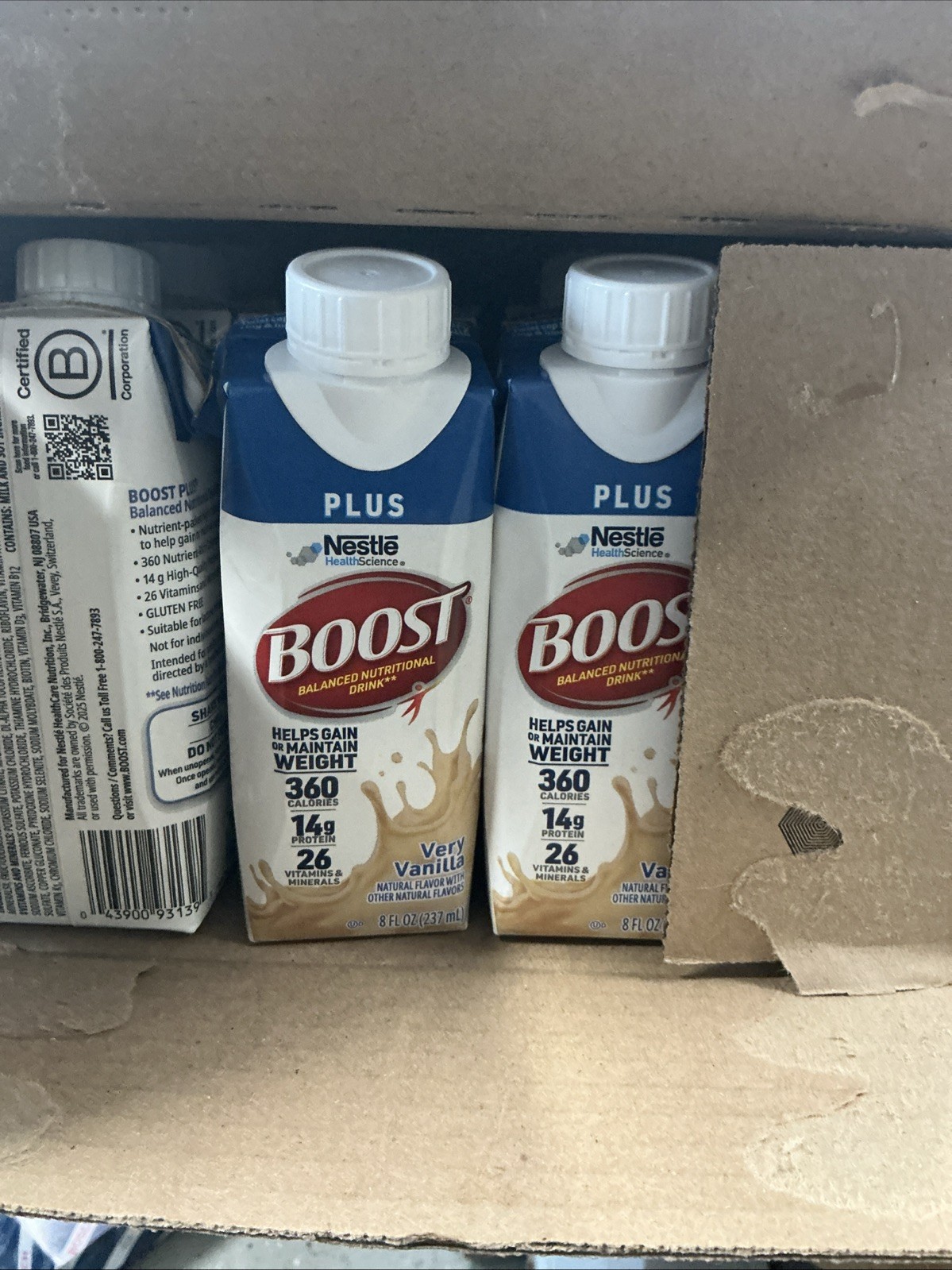 Boost Plus Very Vanilla 24pk New In Box Exp 11/2/26
