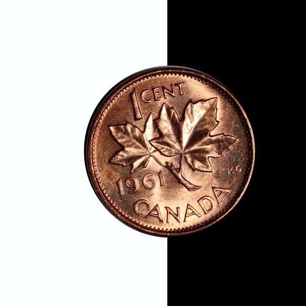 1961 Canada Small Cent Copper