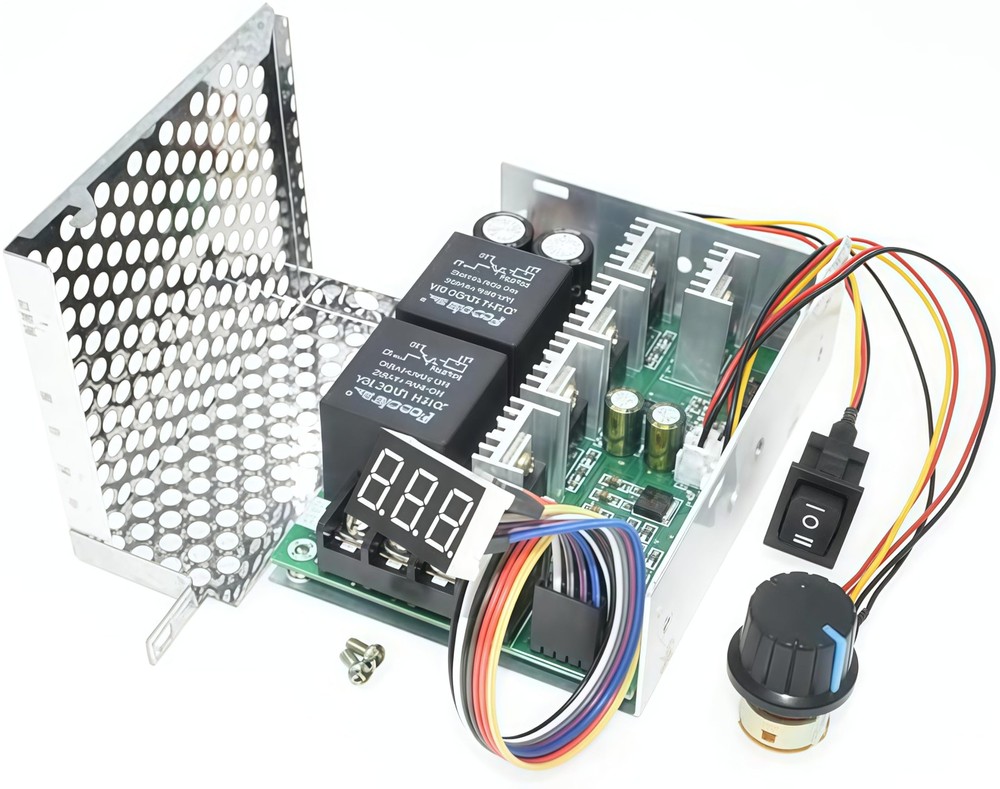 Adjustable 60A PWM DC Motor Speed Controller 10-55V Forward Reverse Switch