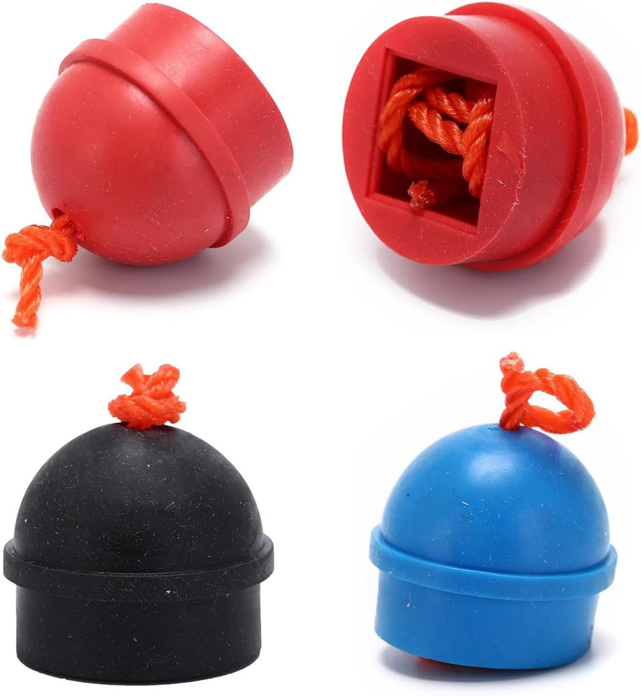 4 Pack Pool Chalk Cubes Holder with Cord String Anti-Lost Snooker Practical Tool