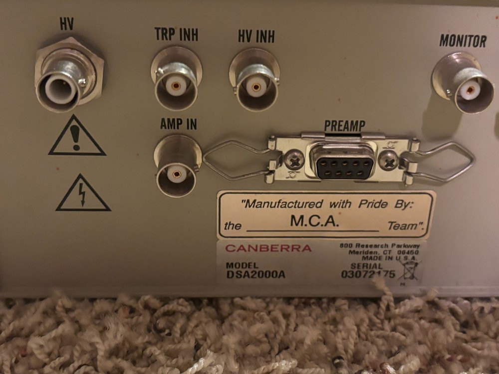 DSA 2000 Canberra Multichannel Analyzer Digital Spectrum Analyzer