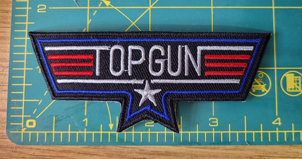 Top Gun Logo Patch 4 inch wide