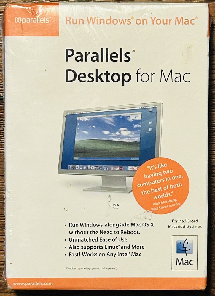 New PARALLELS DESKTOP 3.0 FOR MAC - ORIGINAL VERSION ON CD - NEW & SEALED