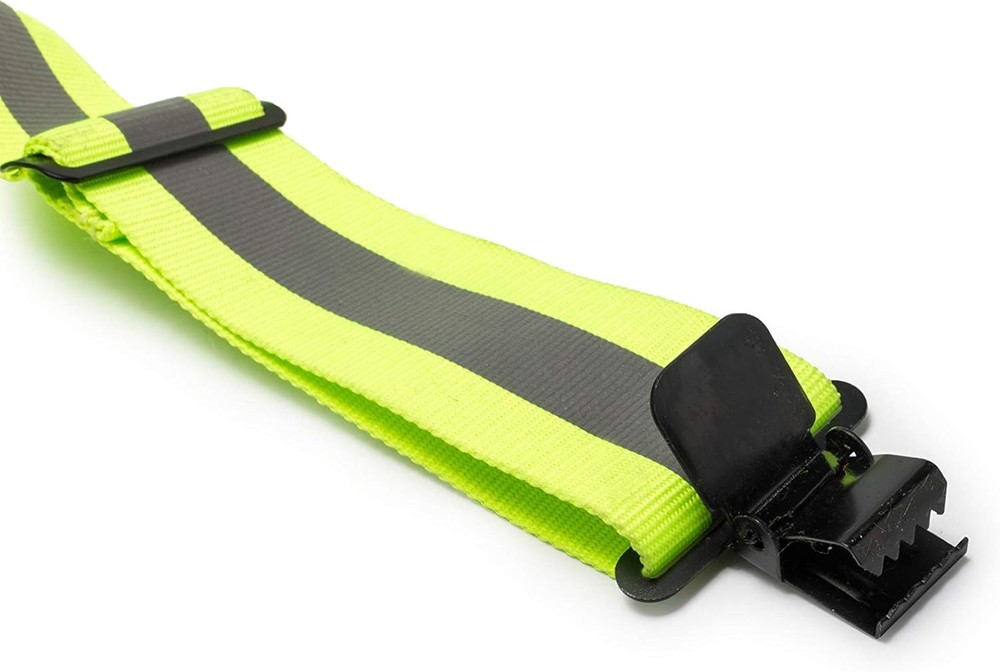 MELOTOUGH Reflective Safety Suspenders|Work X BACK, Lime