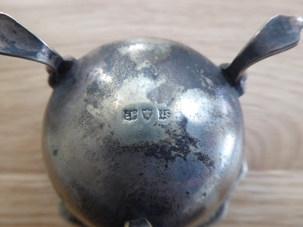 Antique Footed Silver Plate Salt Cellar