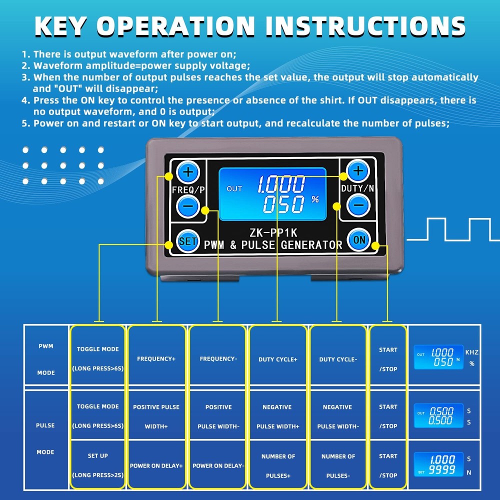 Pwm Signal Generatordual Mode Function Frequency Generator Adjustable 1150khz Pu