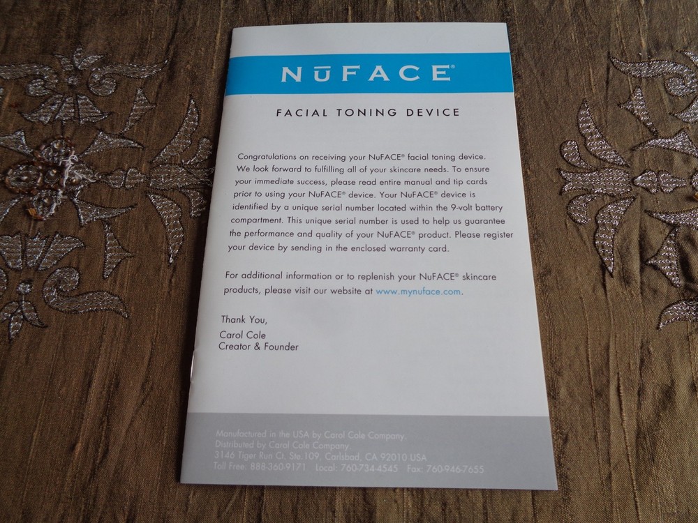 NuFace Microcurrent Facial Toning Device