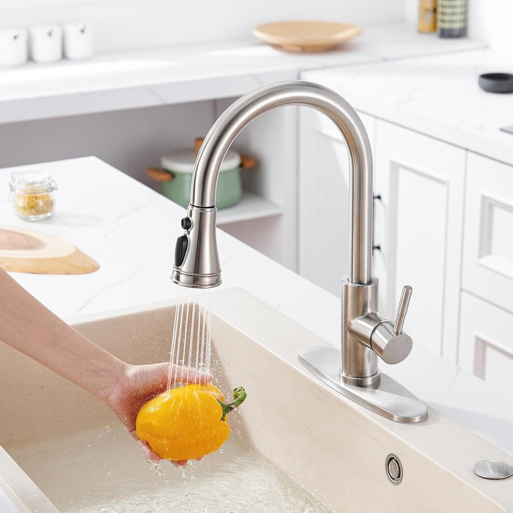 Pull Down Kitchen Faucet Head Replacement 3-Gear Faucet Head Sink Spray Nozzle