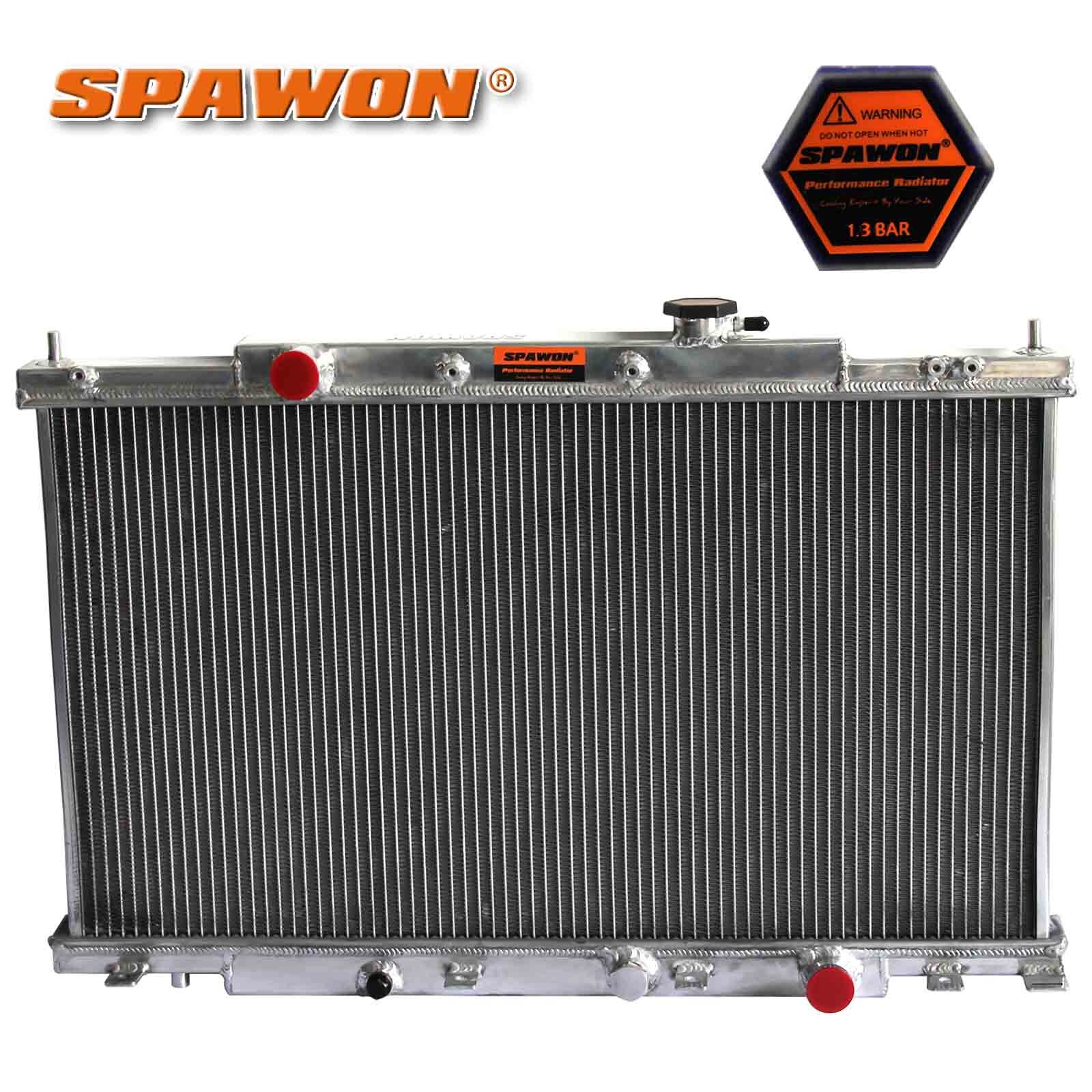SPAWON Aluminum Radiator For Honda CRV Element 2.4L L4 2002-2006 2 Row MT 2443