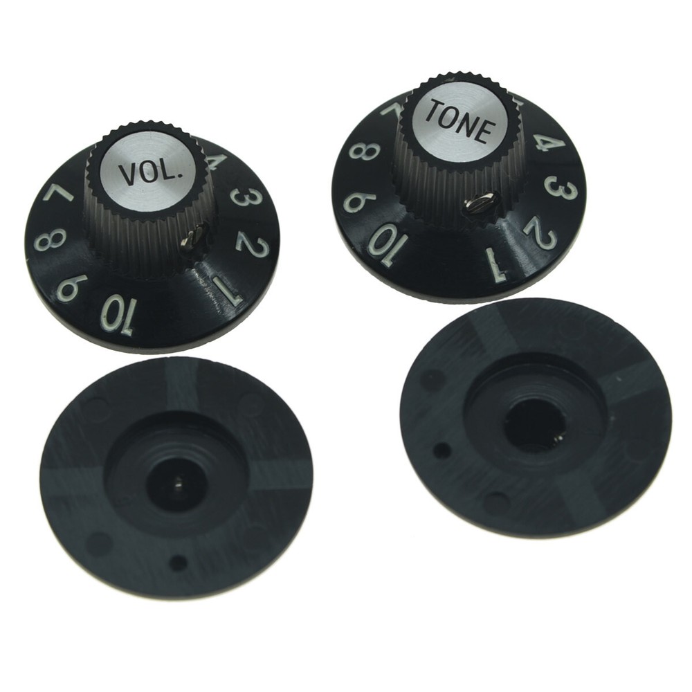 Quality Guitar Witch Hat Knobs 2V 2T for Fender 72 Tele Custom or Others