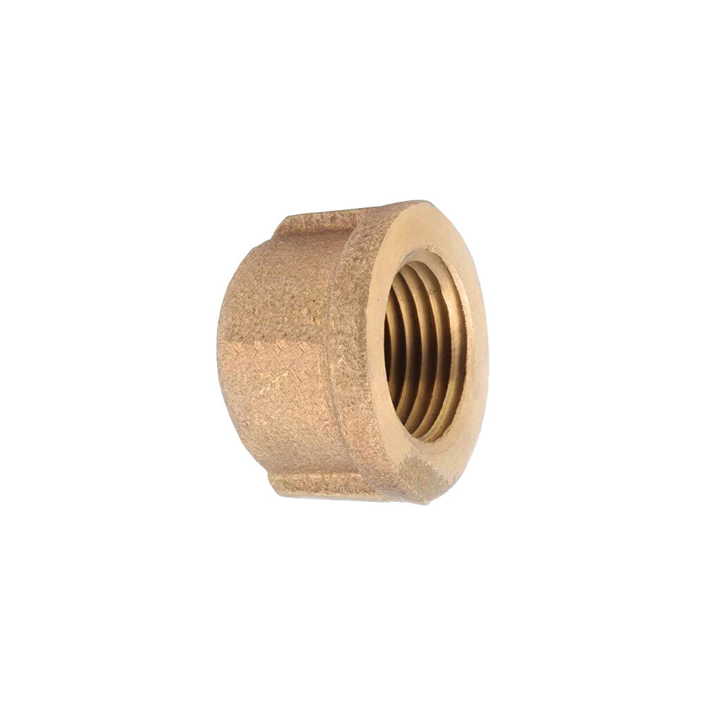 Thrifco 5318082 3/8 Inch Brass Cap Fitting