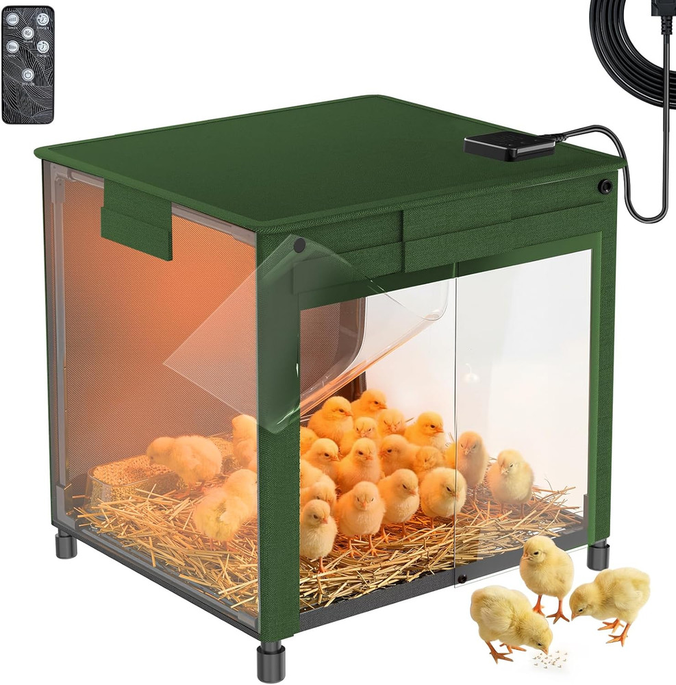 Brooder Box for Chicks, 200W Chick Brooder Constant Radiant Chicken Coop Heater