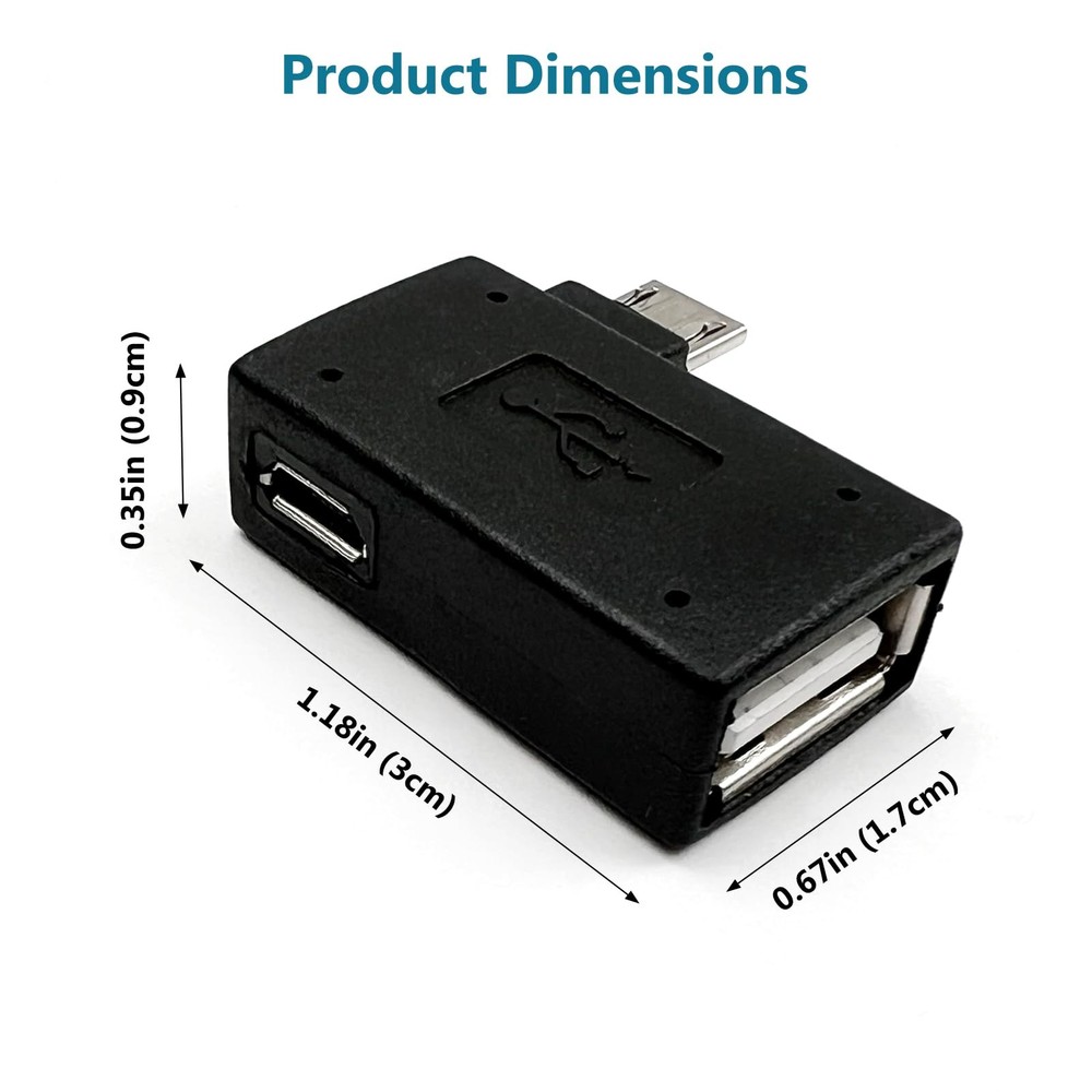 OTG Cable Adapter for Fire Stick 4K Max (3-Pack) – Expand Memory & Black