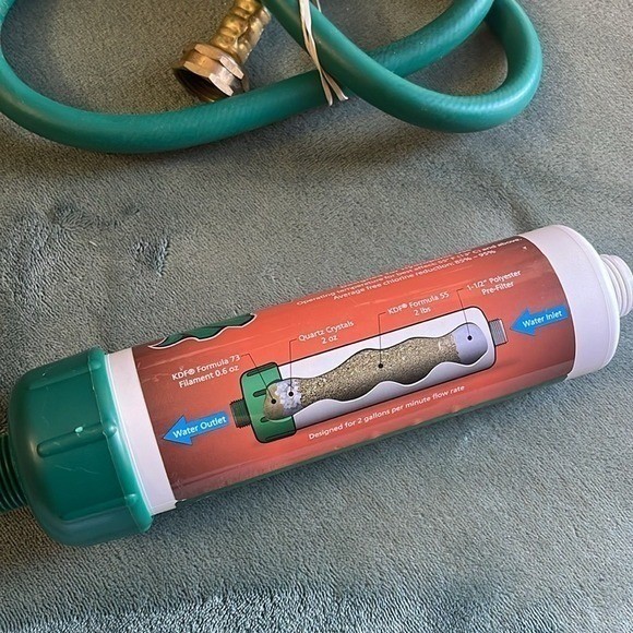 GreenKnight Hydroponic Dechlorinator Water Filter System with Connector Hose