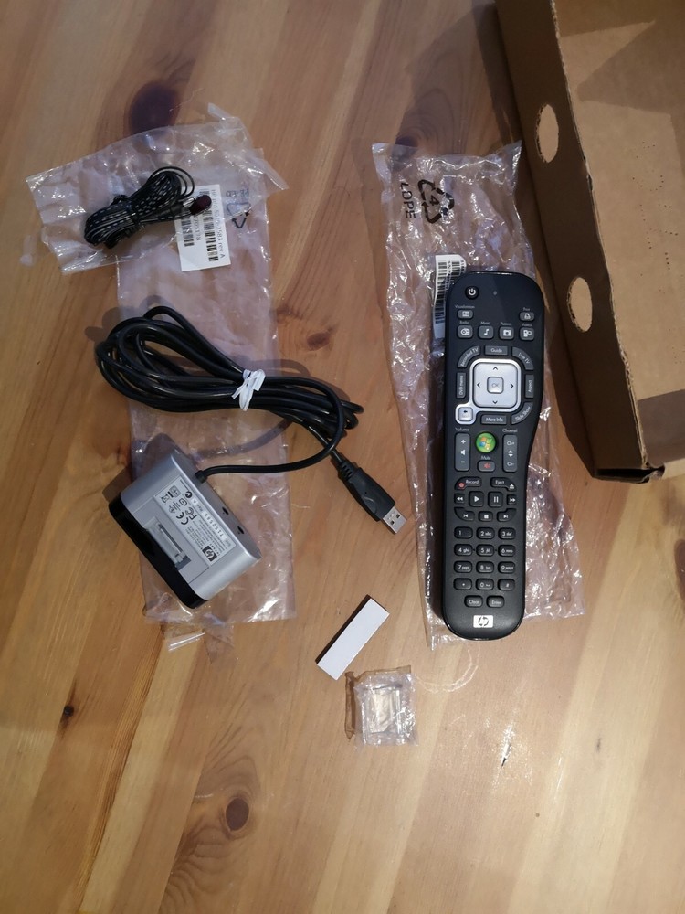 HP 5070-2583 Windows PC Computer Multimedia Remote w/5070-2584 USB IR sensor