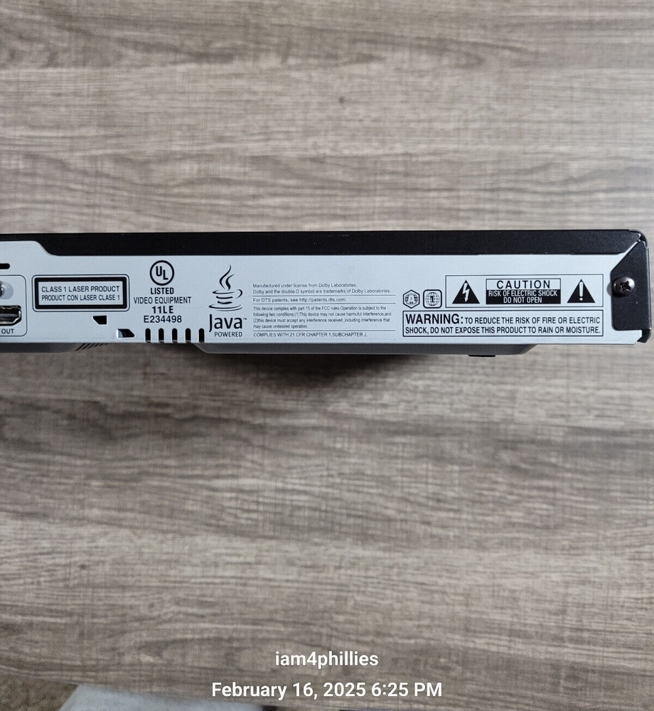 📀Sanyo BLU-RAY Disc player - With HDMI Cable - NO REMOTE📀