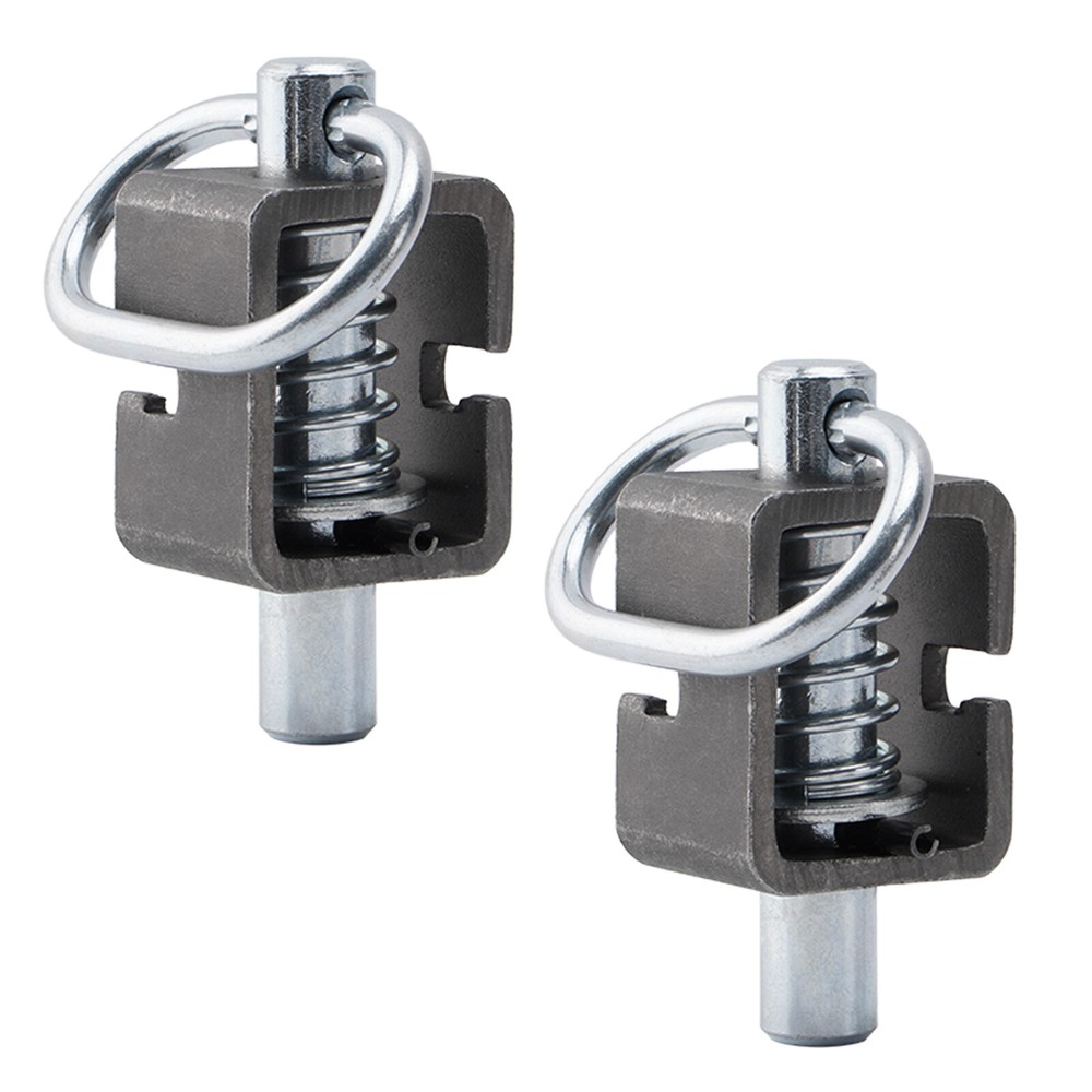 SPARKWHIZ 2PACK Spring Trailer Gate Weld-On Spring Latch Lock Assembly Universal