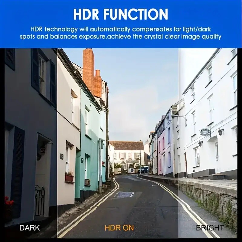 Dash Camera 1080P HDR Front and Rear Dash Cam App Control G Sensor