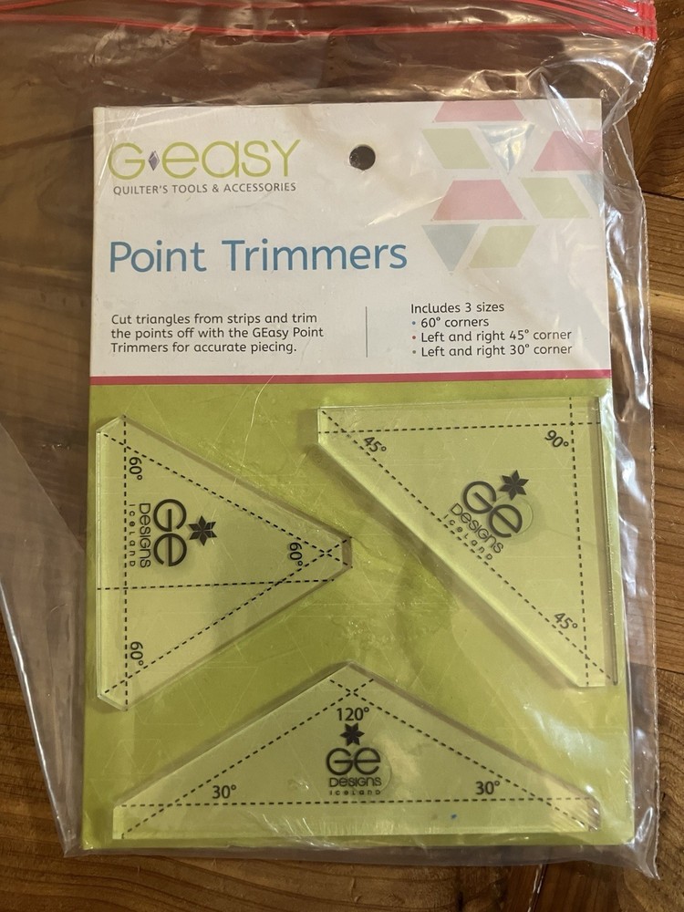 G Easy Quilter’s Tools & Accessories Point Trimmers 3 Sizes