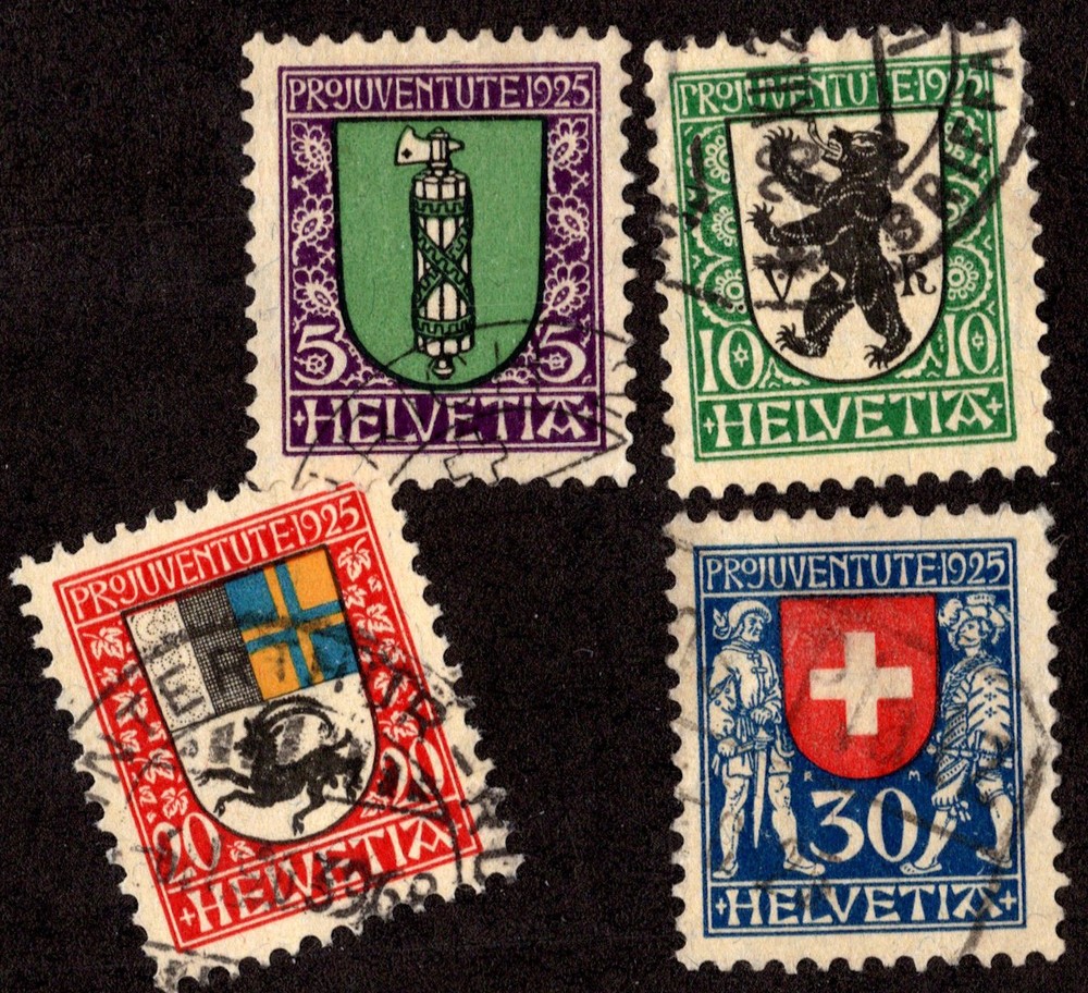 Switzerland Scott B33-B36 Used.