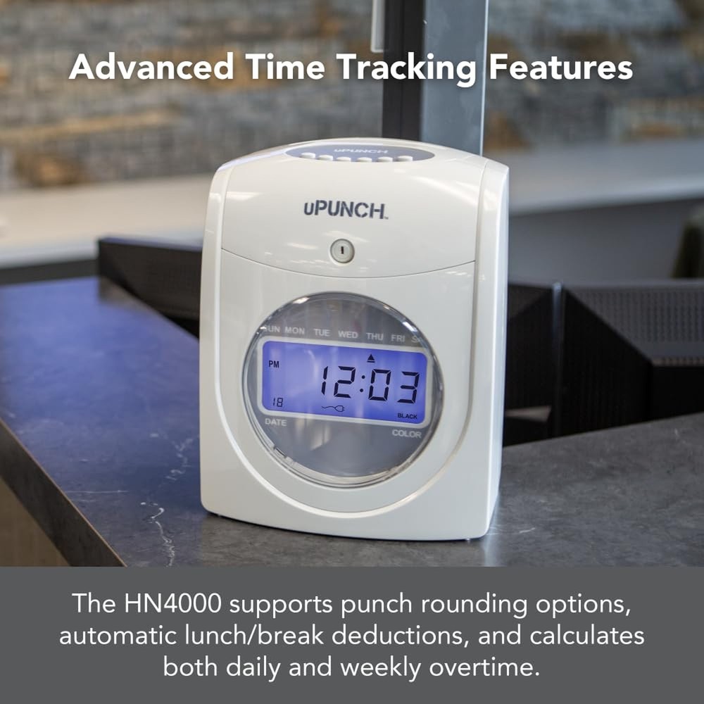 uPunch HN4500 Advanced Calculating Time Clock Bundle for Small Business: Comp...