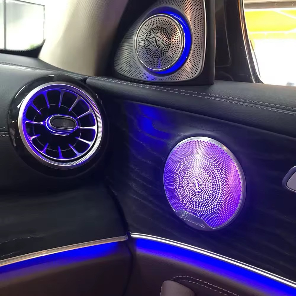 3D Rotation Speaker Tweeter Set for Mercedes Benz W213 E Class E300 E63 64 Color