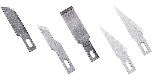 Excel Light Duty Replacement Blades Assorted - Model Hobby Knife Blades - #20014