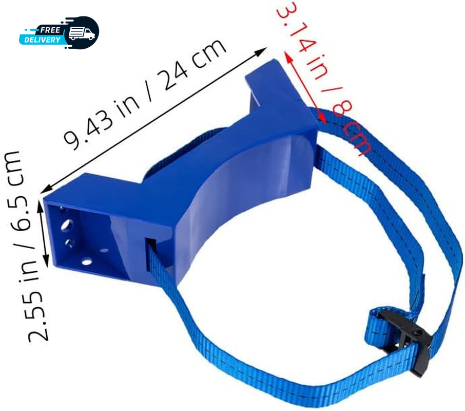 Adjustable Propane Tank Holder Bracket Wall Mounted with High-Strength Strap