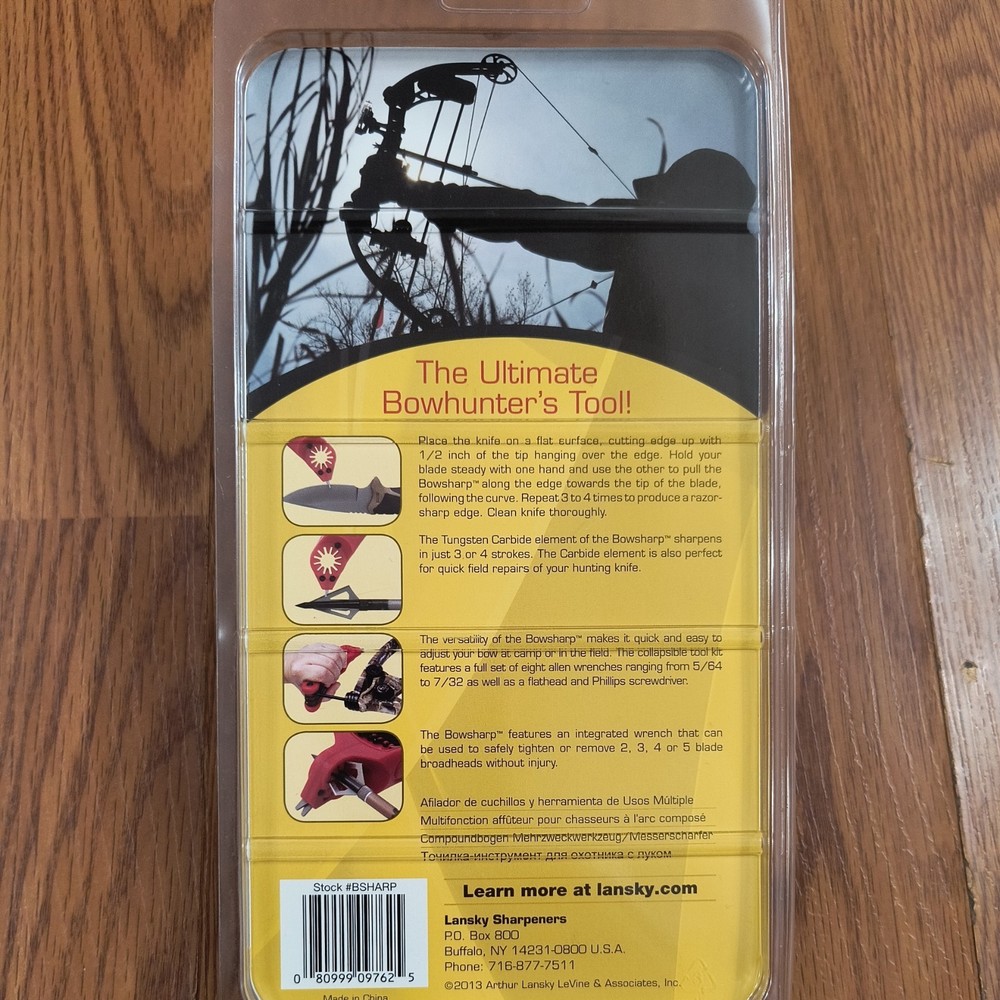 LANSKY BROADHEAD & KNIFE SHARPENER PLUS ARROW TOOL & MULTI-TOOL