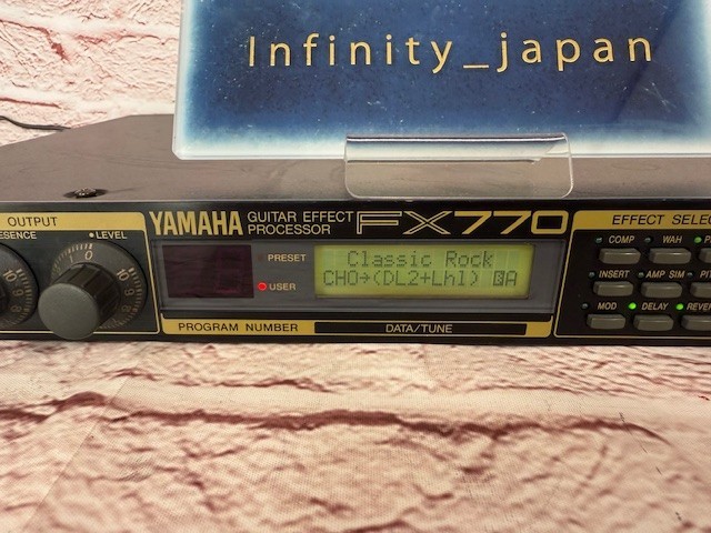 YAMAHA FX770 Multi Effects Processor Rack Unit for Guitar fast ship From japan