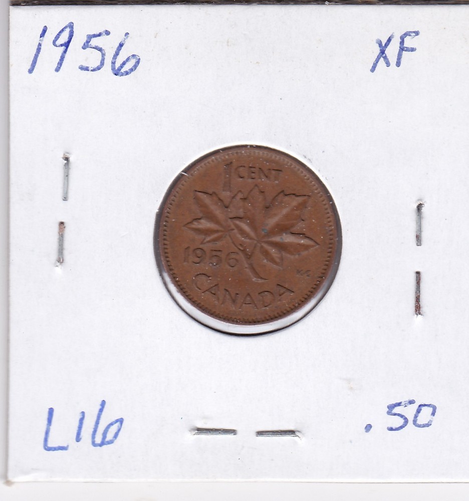 1956 Canada One Cent L16