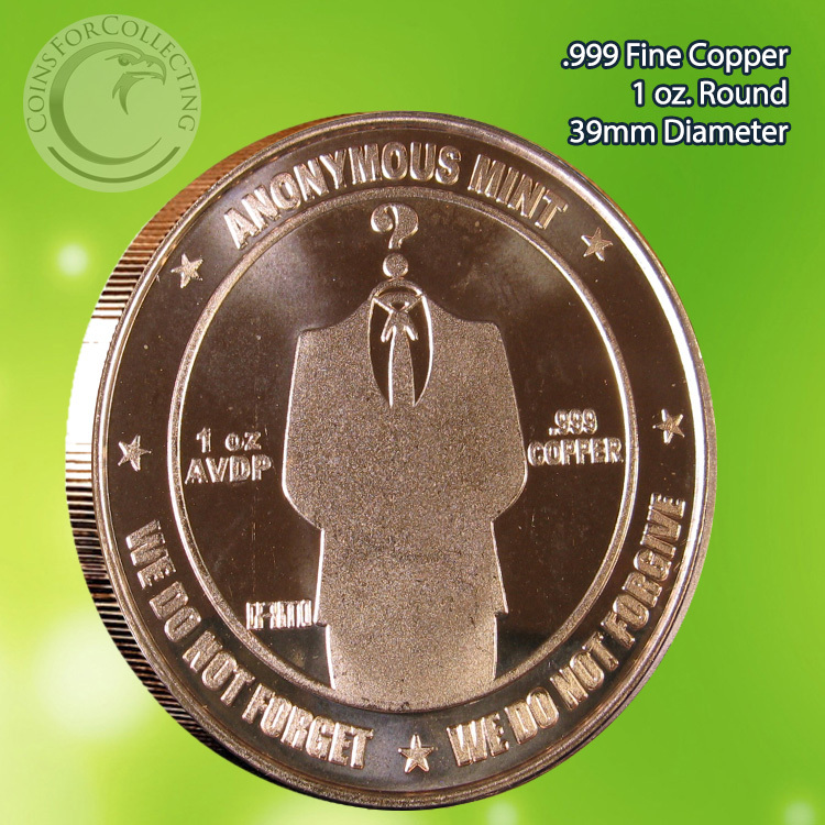 Bitcoin "We Do Not Forget" Copper Round 1 oz .999