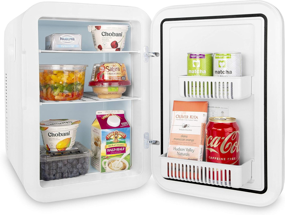 20 Liter Mini Fridge with Temperature Control - Black