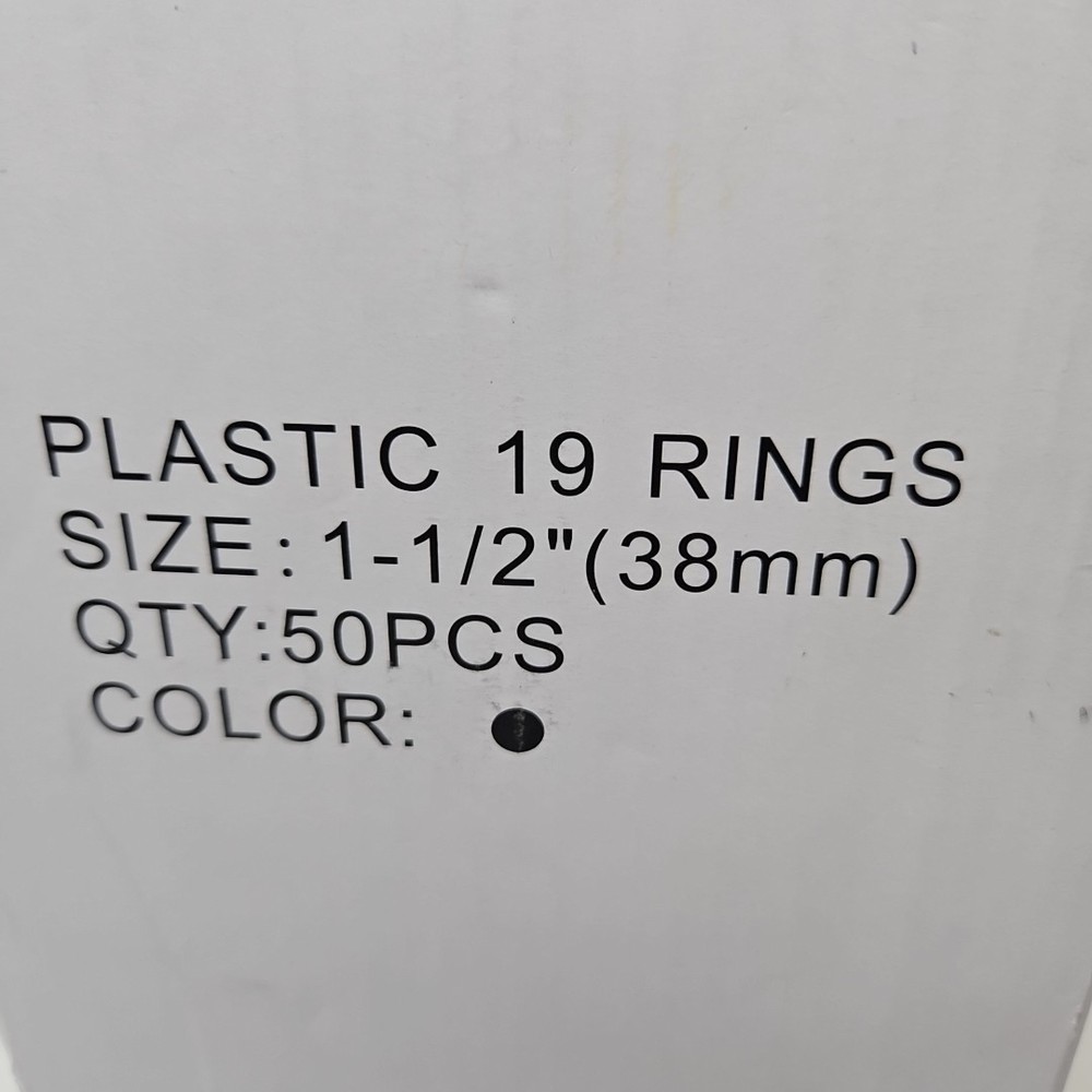 Binditek 50 Pack 19 Ring Plastic Binding Combs 1-1/2 Inch 320 Sheet Officecore