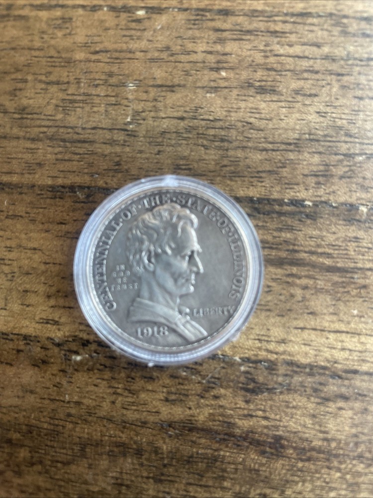 1918 lincoln illinois half dollar commemorative
