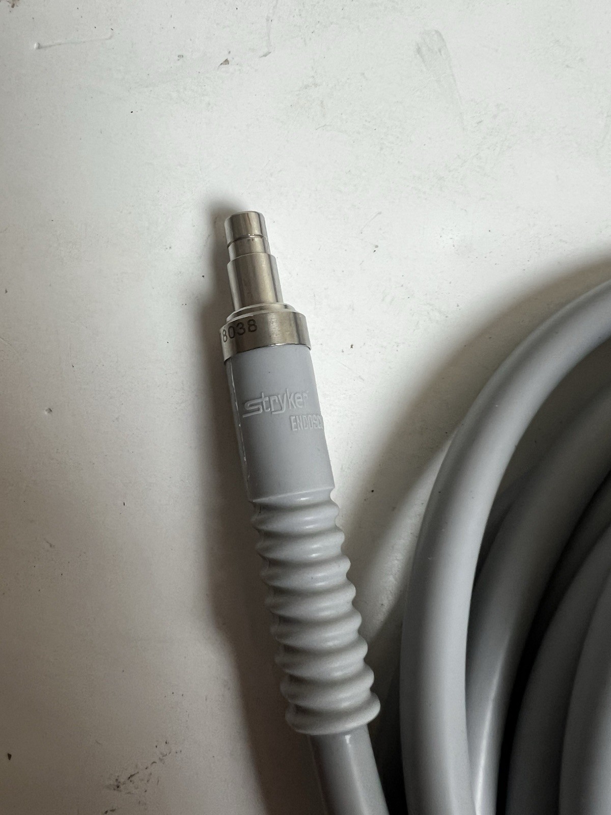 Stryker Fiber Optic Light Cord Ref 233-050-065 Cable Illumination Grey