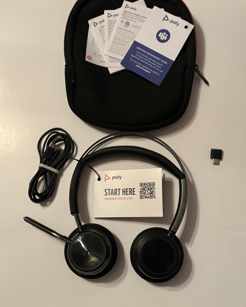 poly voyager focus 2 uc wireless headset
