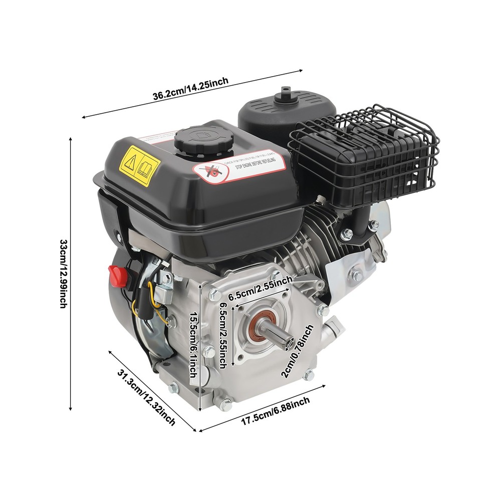 212cc 7.5HP 4-Stroke Gasoline Engine Steel Start Engine W/ Electric/Pull Start