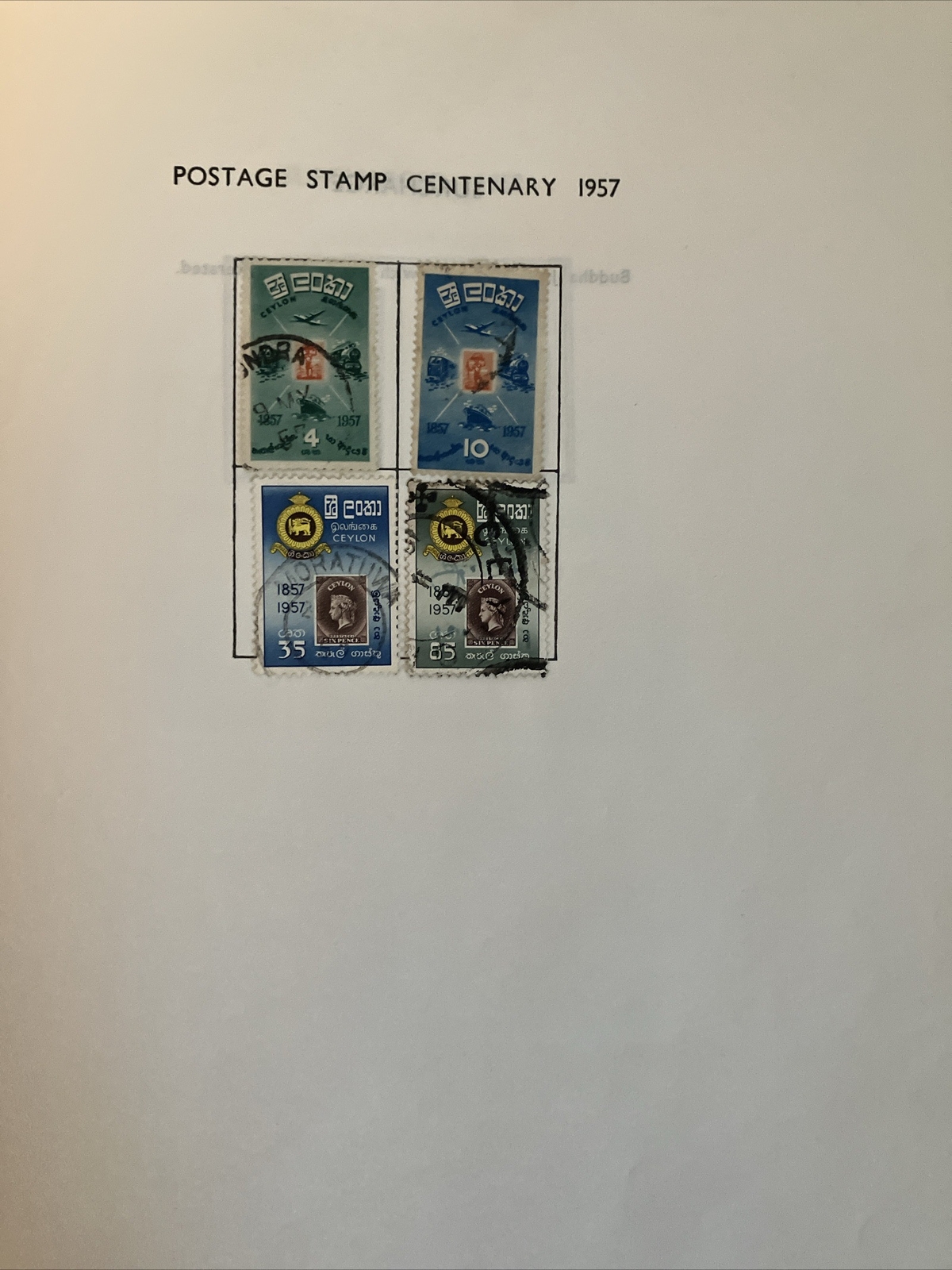 Illustrated Ceylon 1935-1963 Stamp Album Part II 46 Pages Mint Mounted Complete