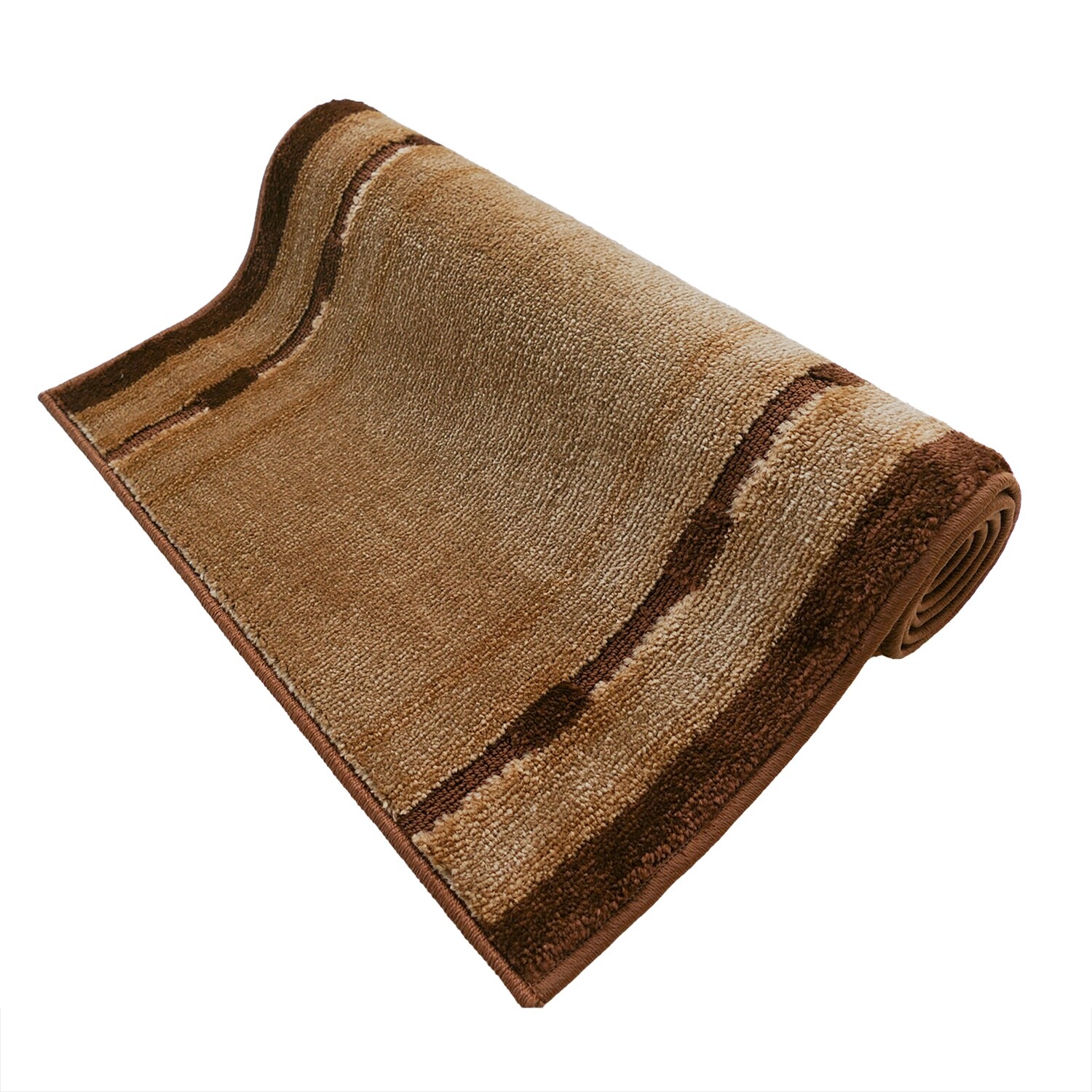 Custom Size Anti-Slip Washable Soft Pile Bordered Gray Runner Rug