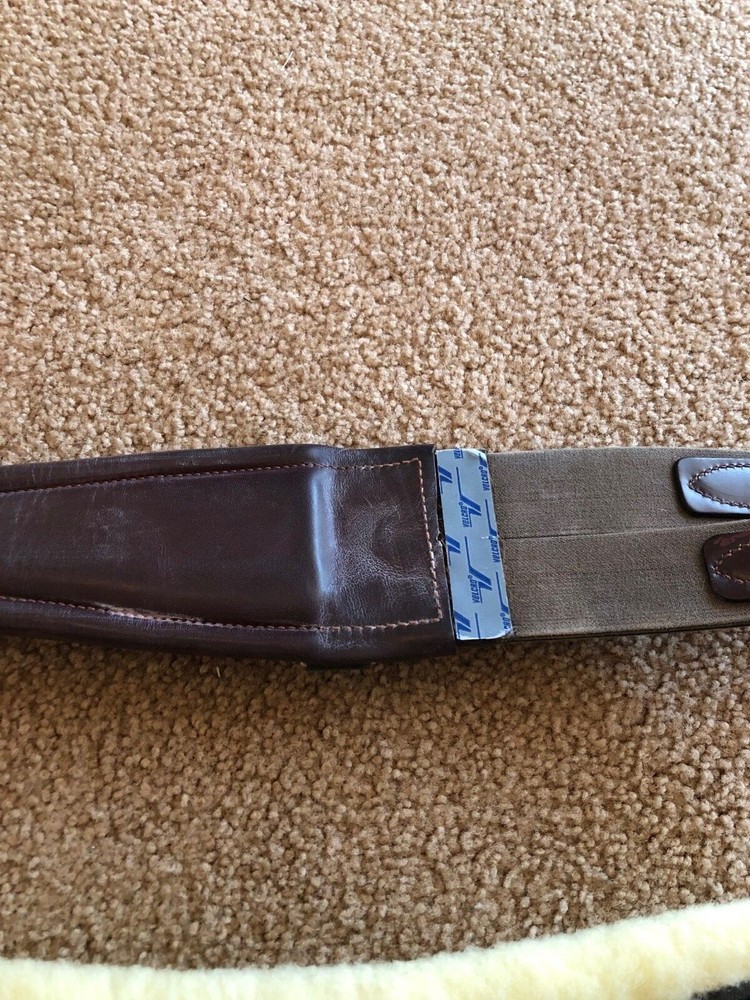 Equipe fancy stitched double elastic girth with changeable liners, 51"