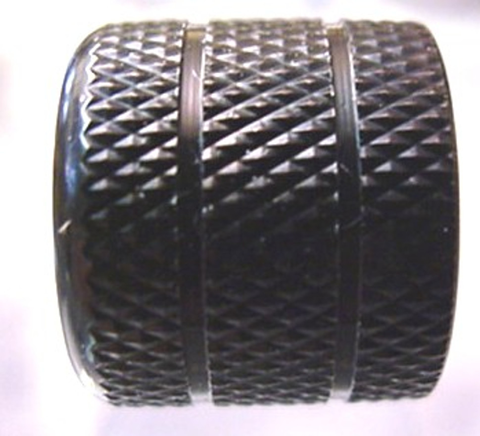 BLACK & PEARLOID PUSH-ON ELEC GUITAR KNOB - SPLIT SHAFT