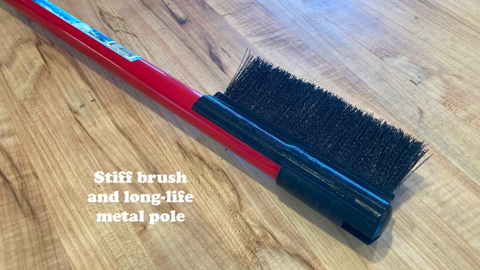 Extendable Car Windshield Ice Snow Scraper, Super Long, Brass Metal Blade, Brush