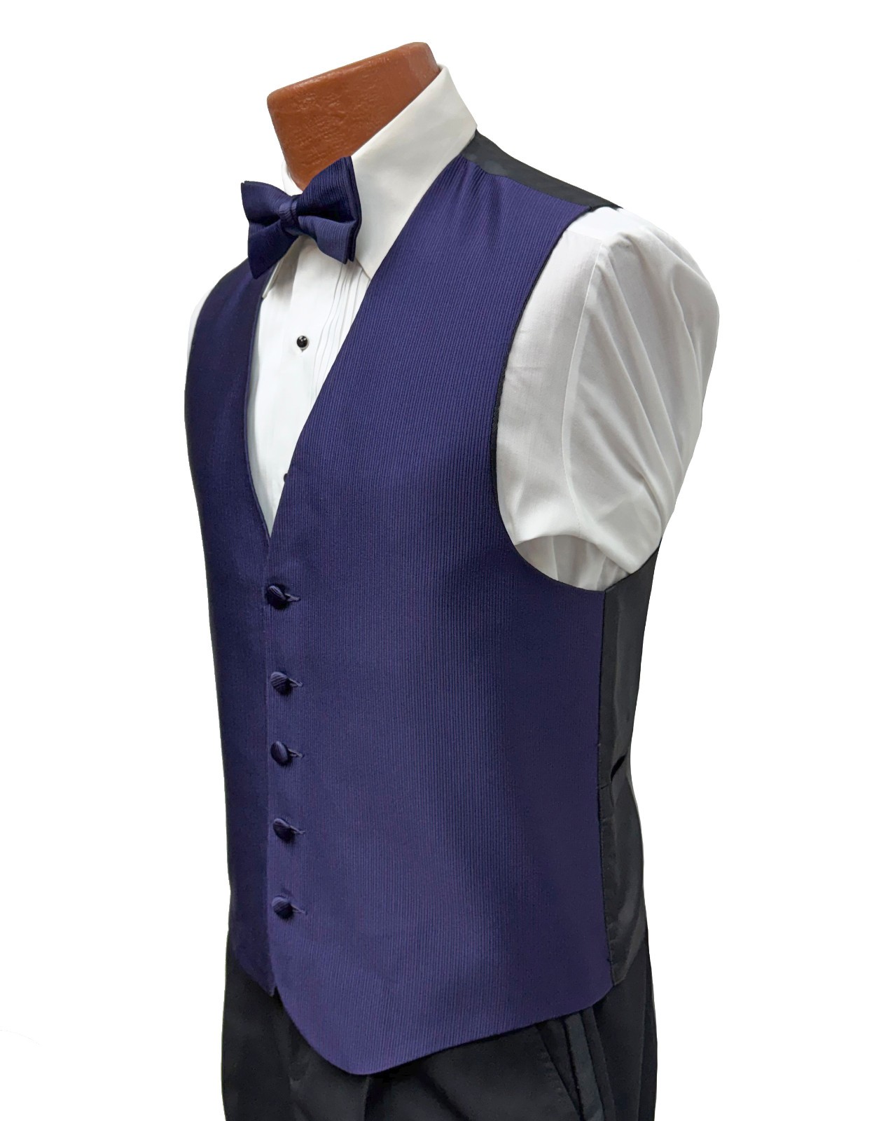 Men's Joseph Abboud Purple Tuxedo Vest with Bow Tie Size Large