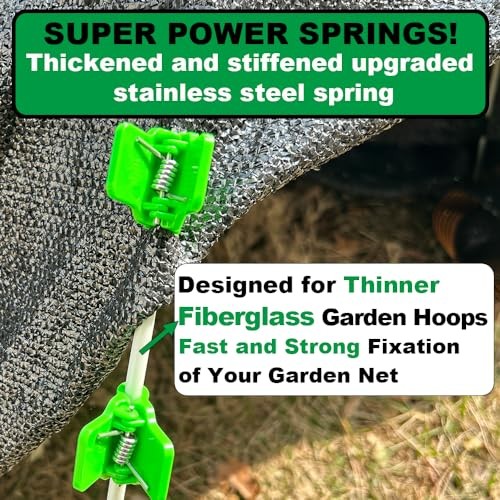 Greenhouse Clamps for 0.157 for 0.157-0.472inch Fiberglass hoop(30pcs)